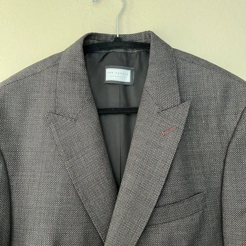Ron Tomson men's double breasted blazer New with Tags size US 42 CAD-20-8